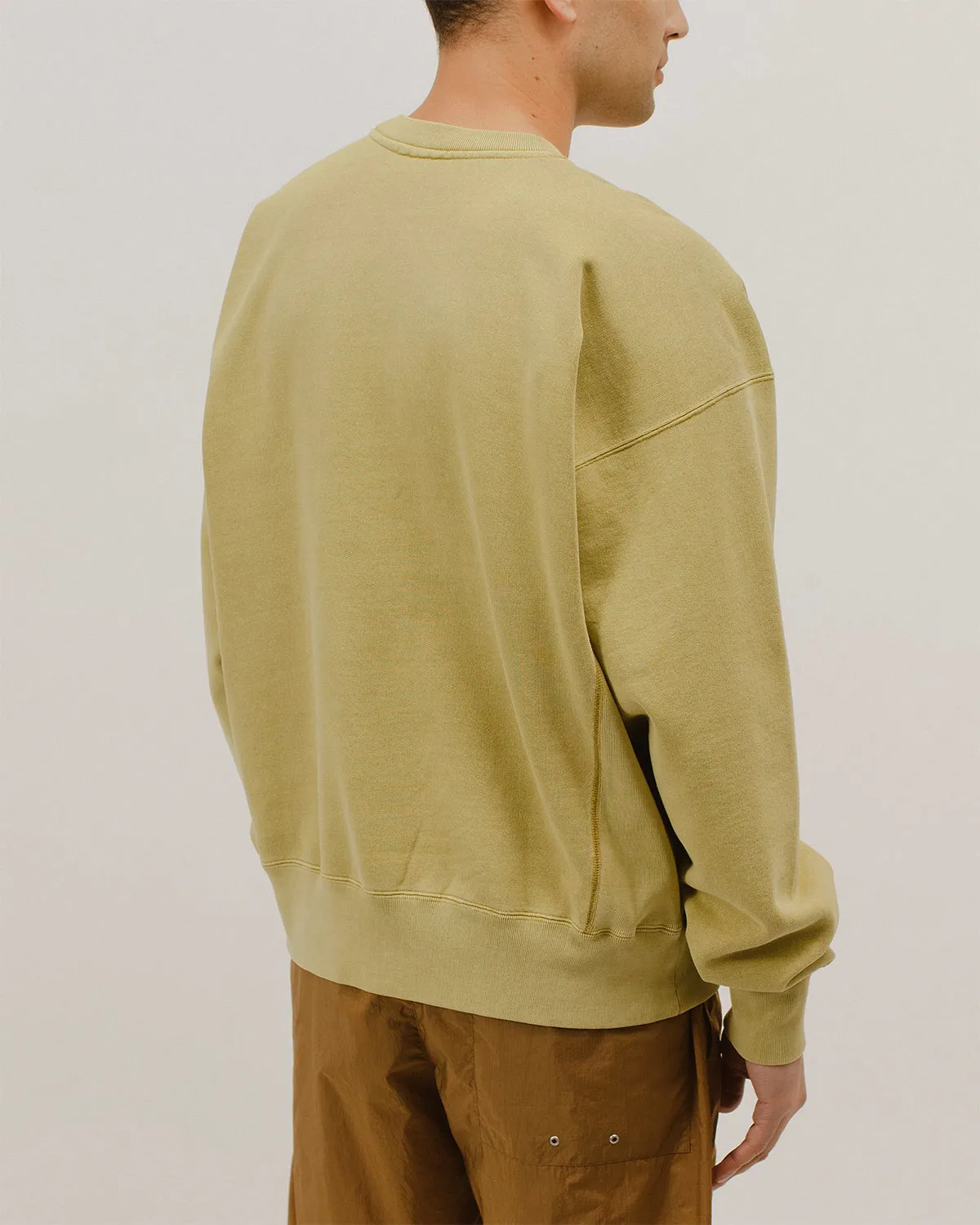 Natural Dyed Crew Fleece - Moss