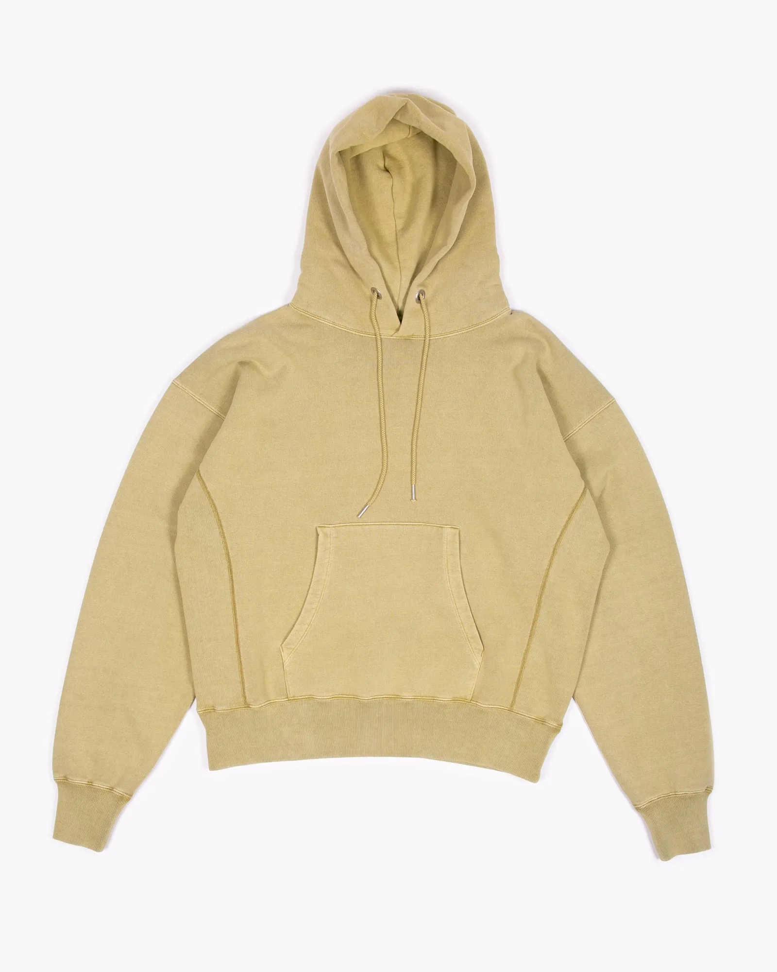 Natural Dyed Hoodie Fleece - Moss