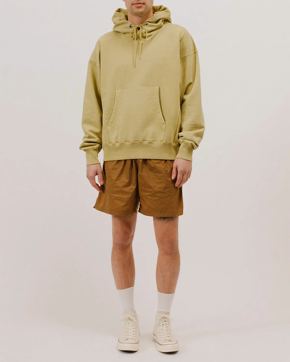 Natural Dyed Hoodie Fleece - Moss