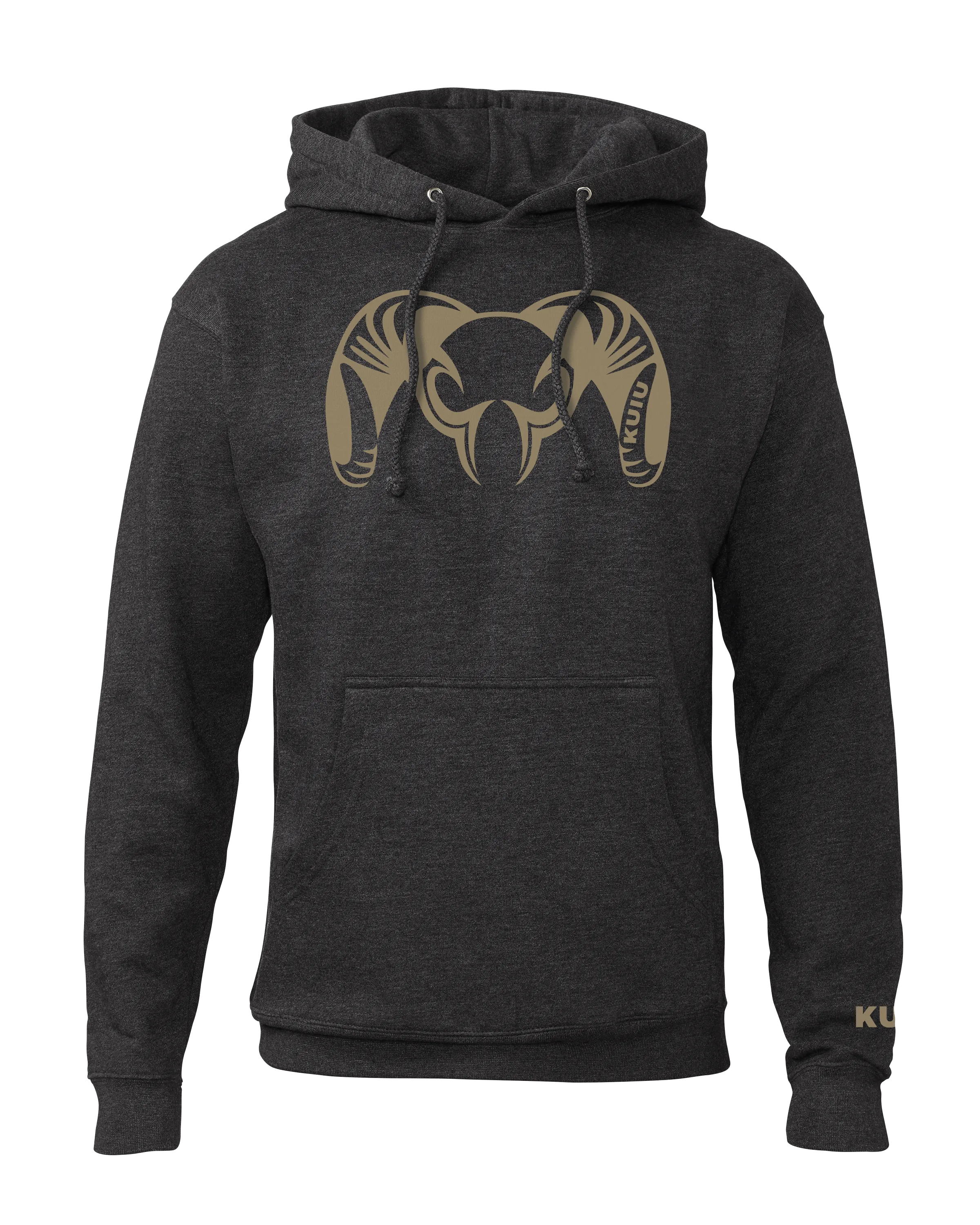 Charcoal Engraved KUIU Big Ram Hoodie