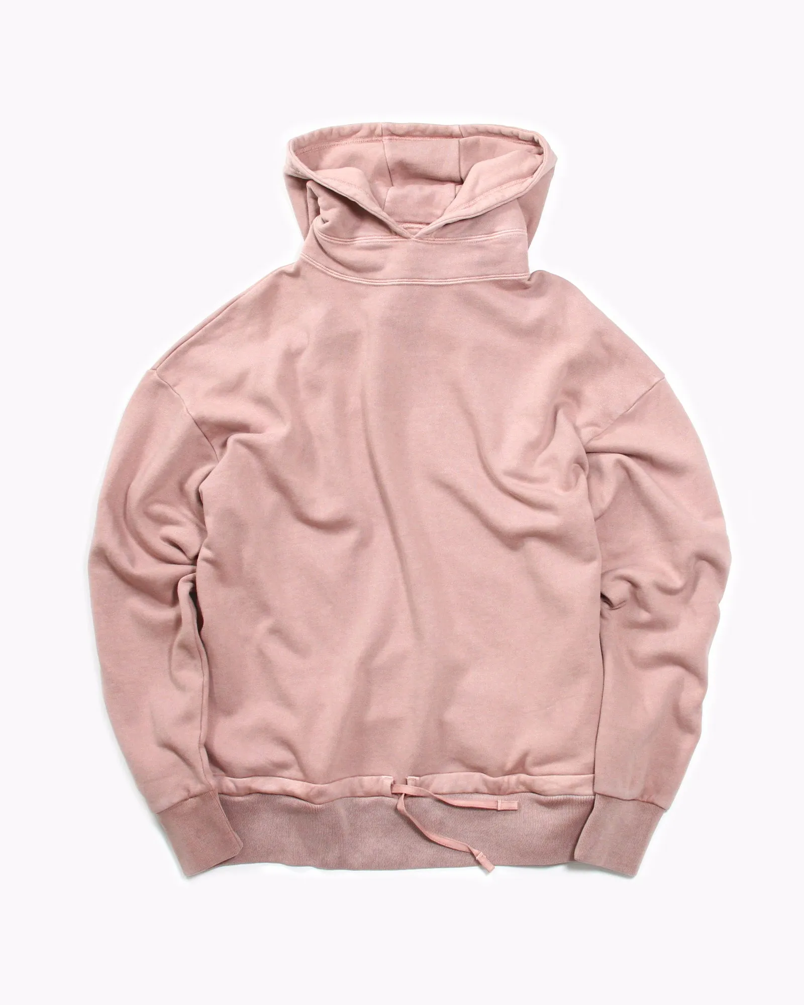 Overdyed Hoodie Fleece - Coral