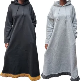 Oversized Hooded Maxi Dress