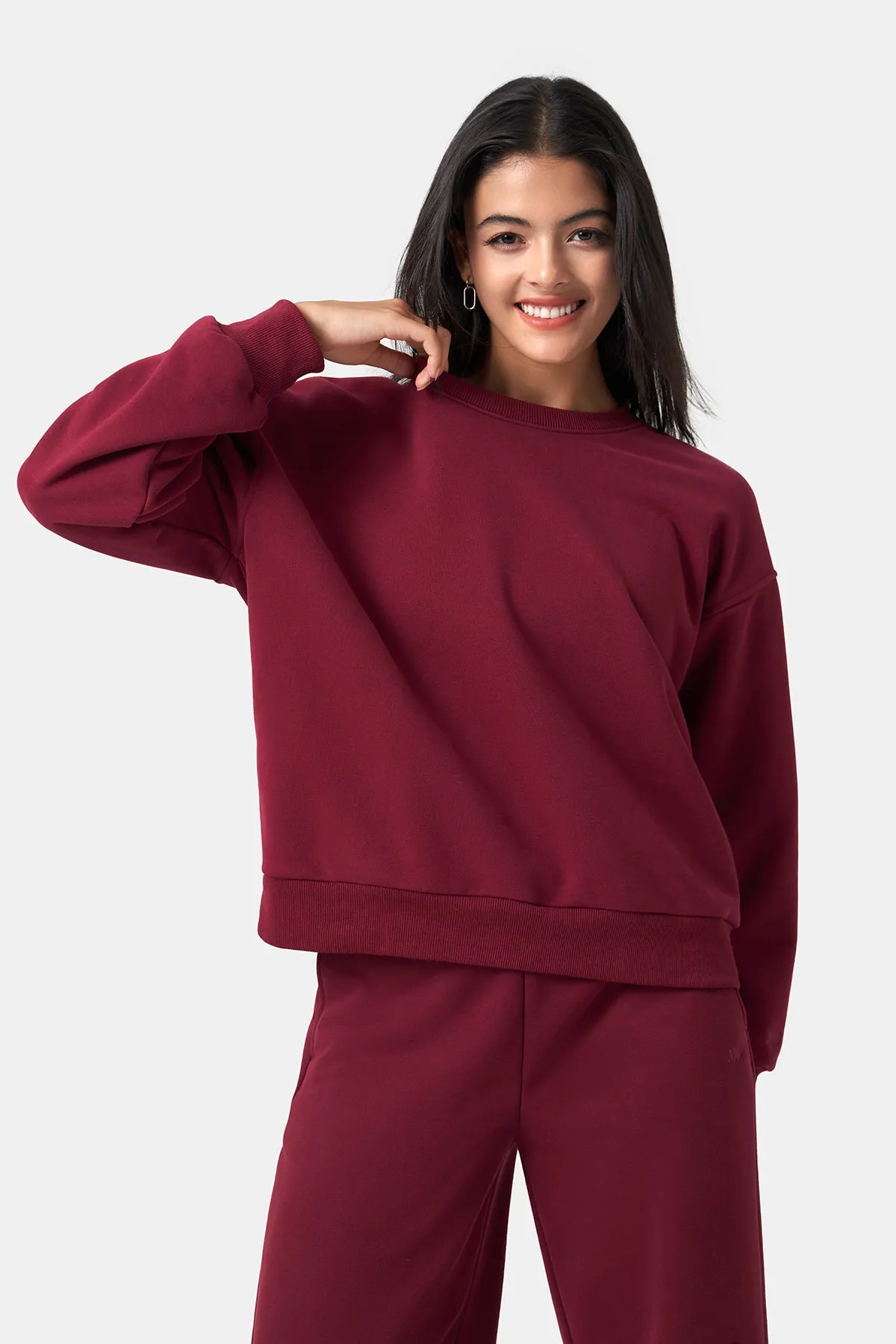 Oversized Long-Sleeve Sweatshirt