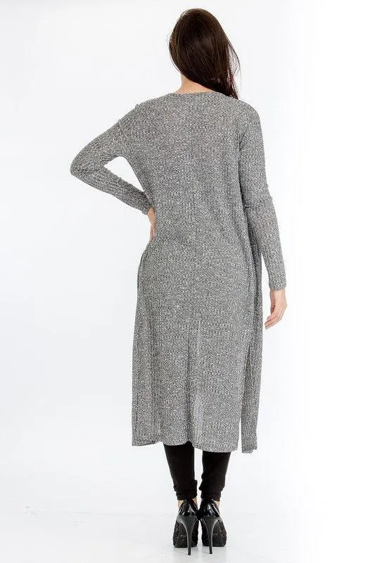 Plus Size Longline Cardigan