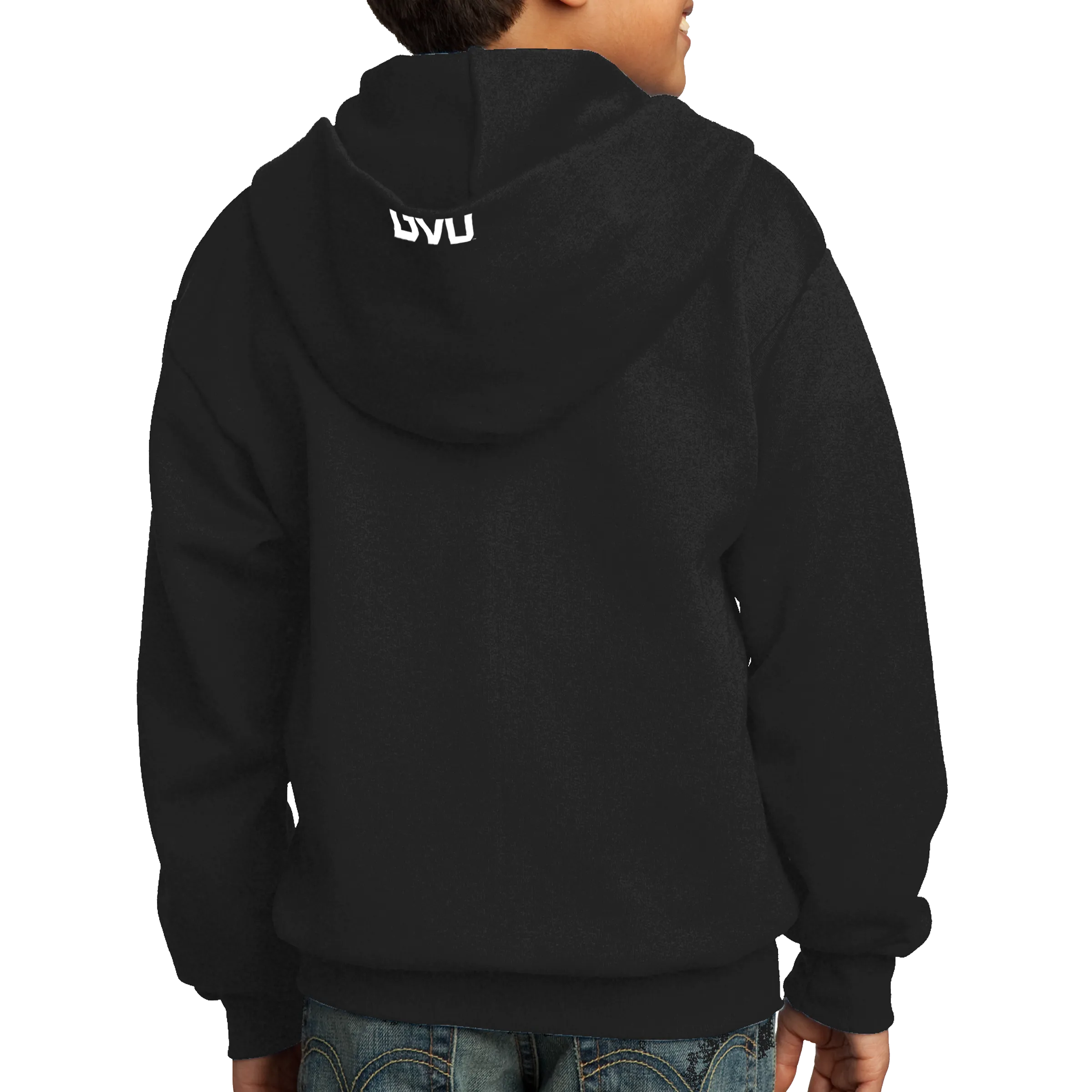 Port & Company Youth Core Fleece Full-Zip Hooded Sweatshirt- Mountain