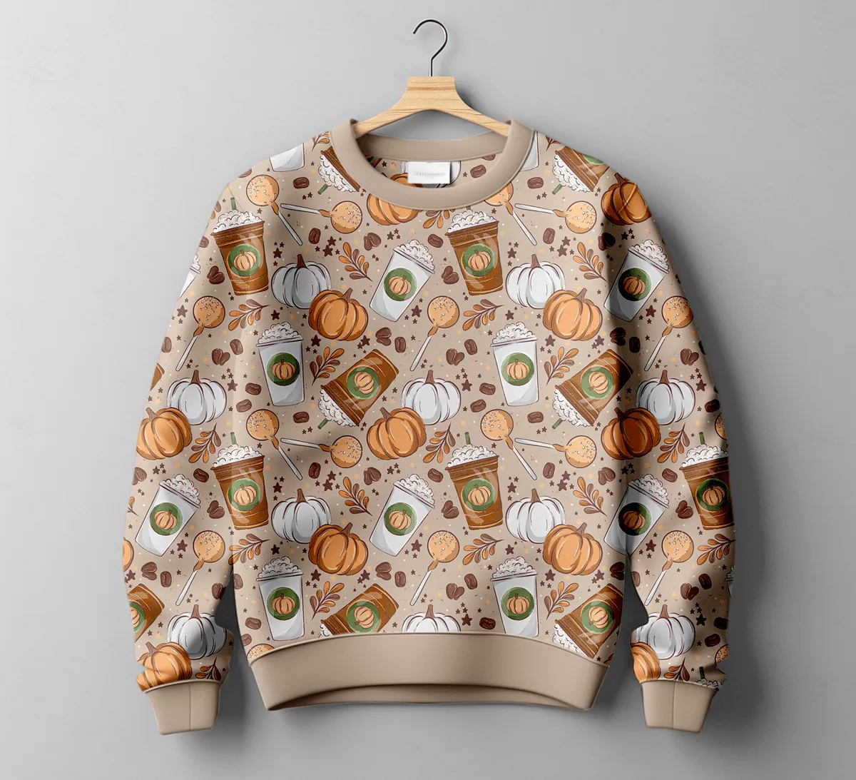 [Pre Order] Fabulous Fall Pumpkin Spice - Women's Crew Neck Sweatshirt (EST SHIP LATE OCT)