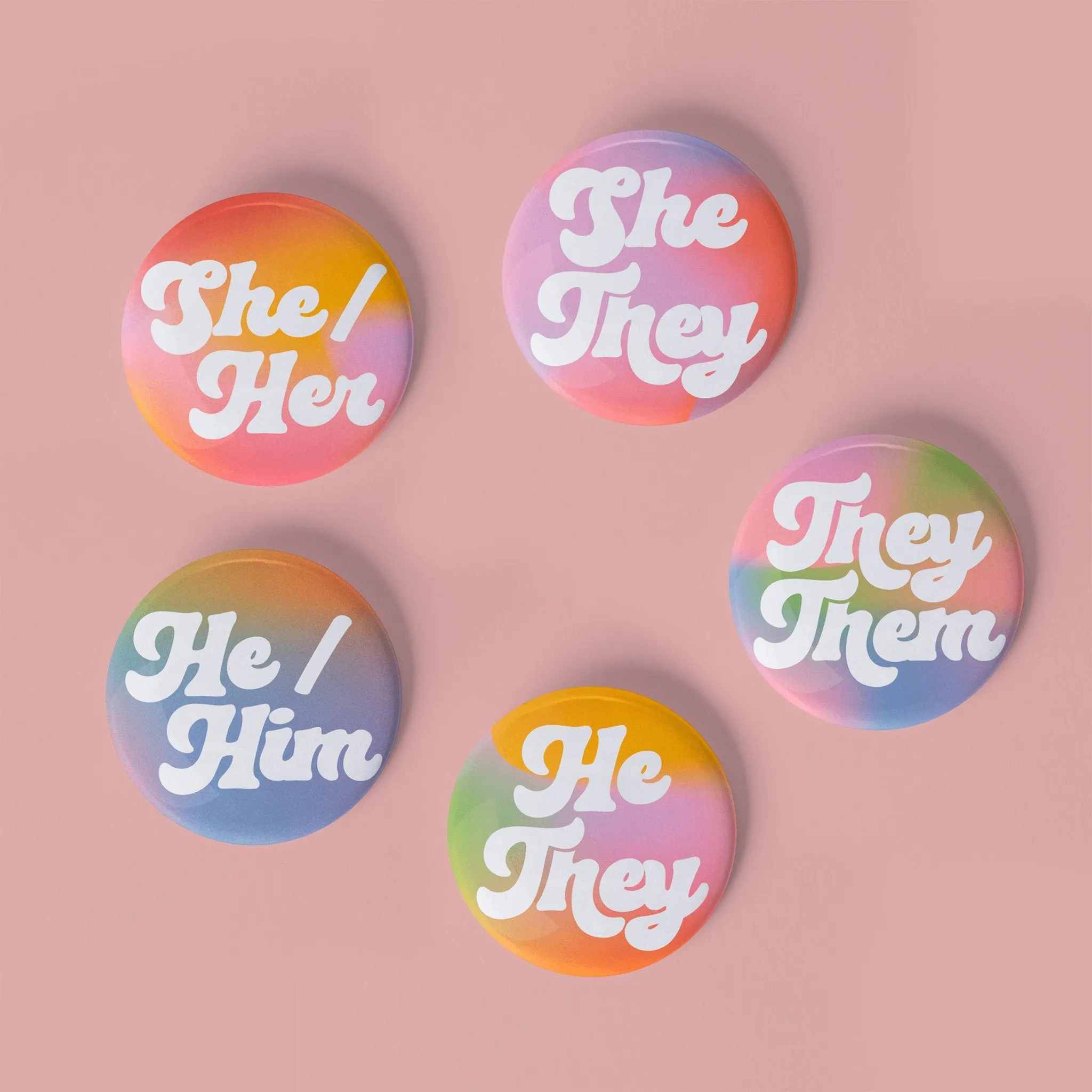 Pronoun Pinback Button - She/Her