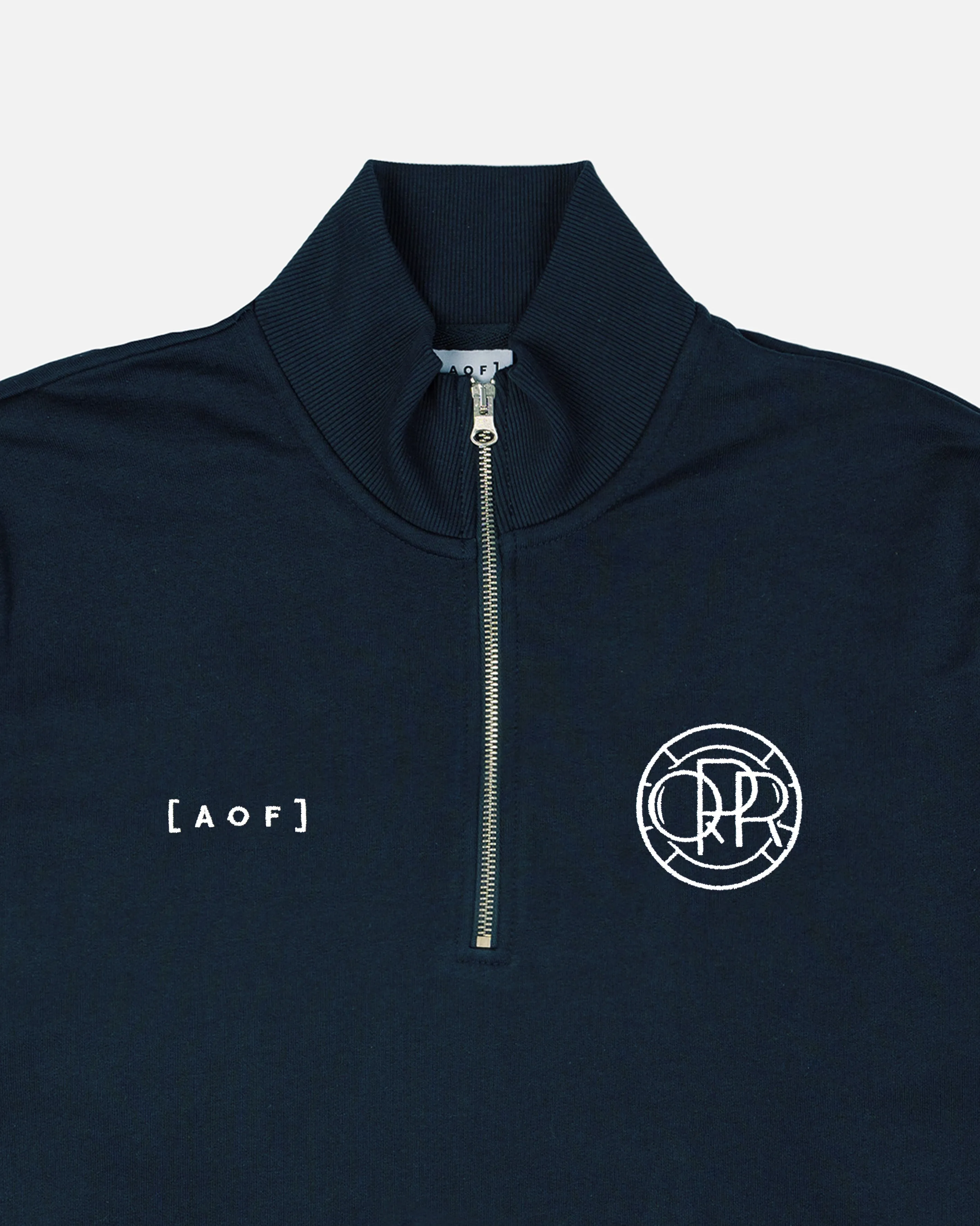 QPR Navy Quarter Zip Sweat