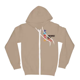 "Wary   Strange" Sand Pixels Hoodie