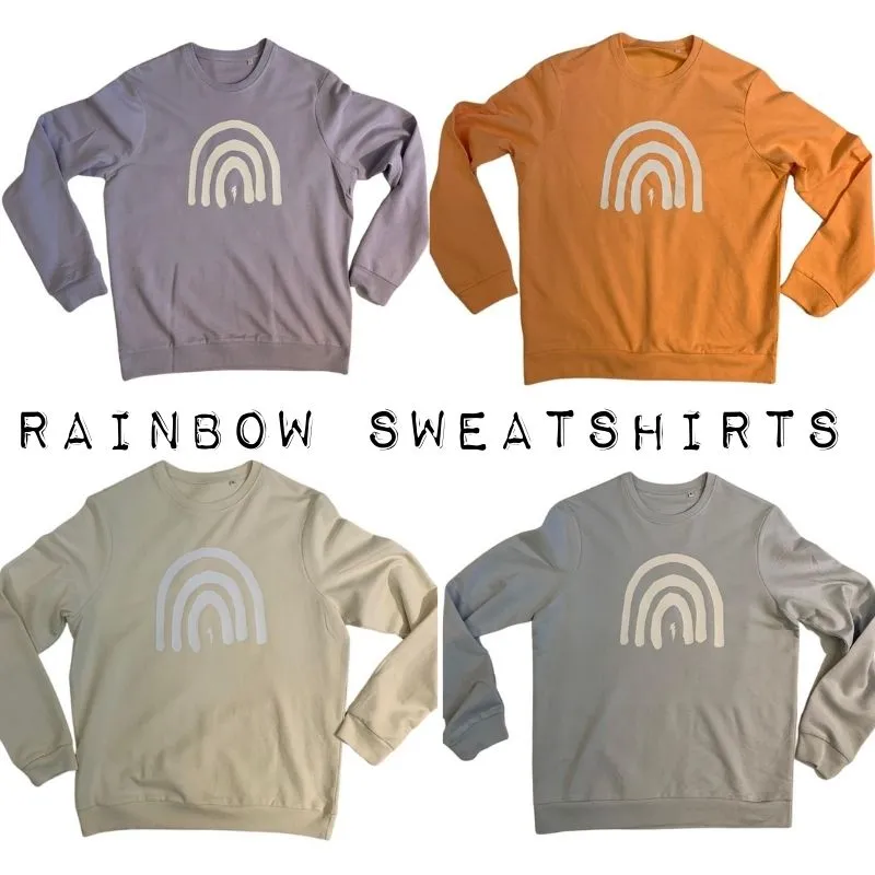 Rainbow & Bolt Sweatshirt (Vanilla)