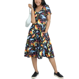 Rainbowsaurus Twirl Dress