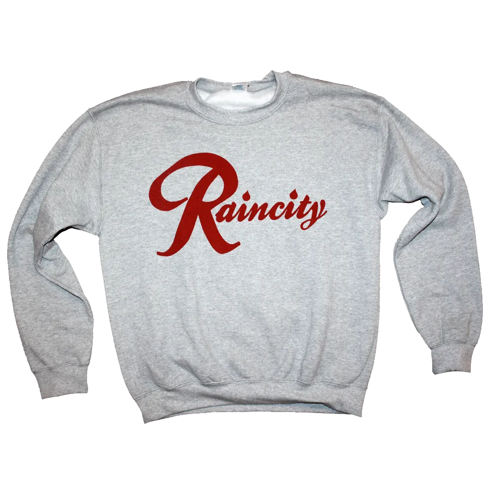 Raincity Crewneck (Men's) Concrete/Red