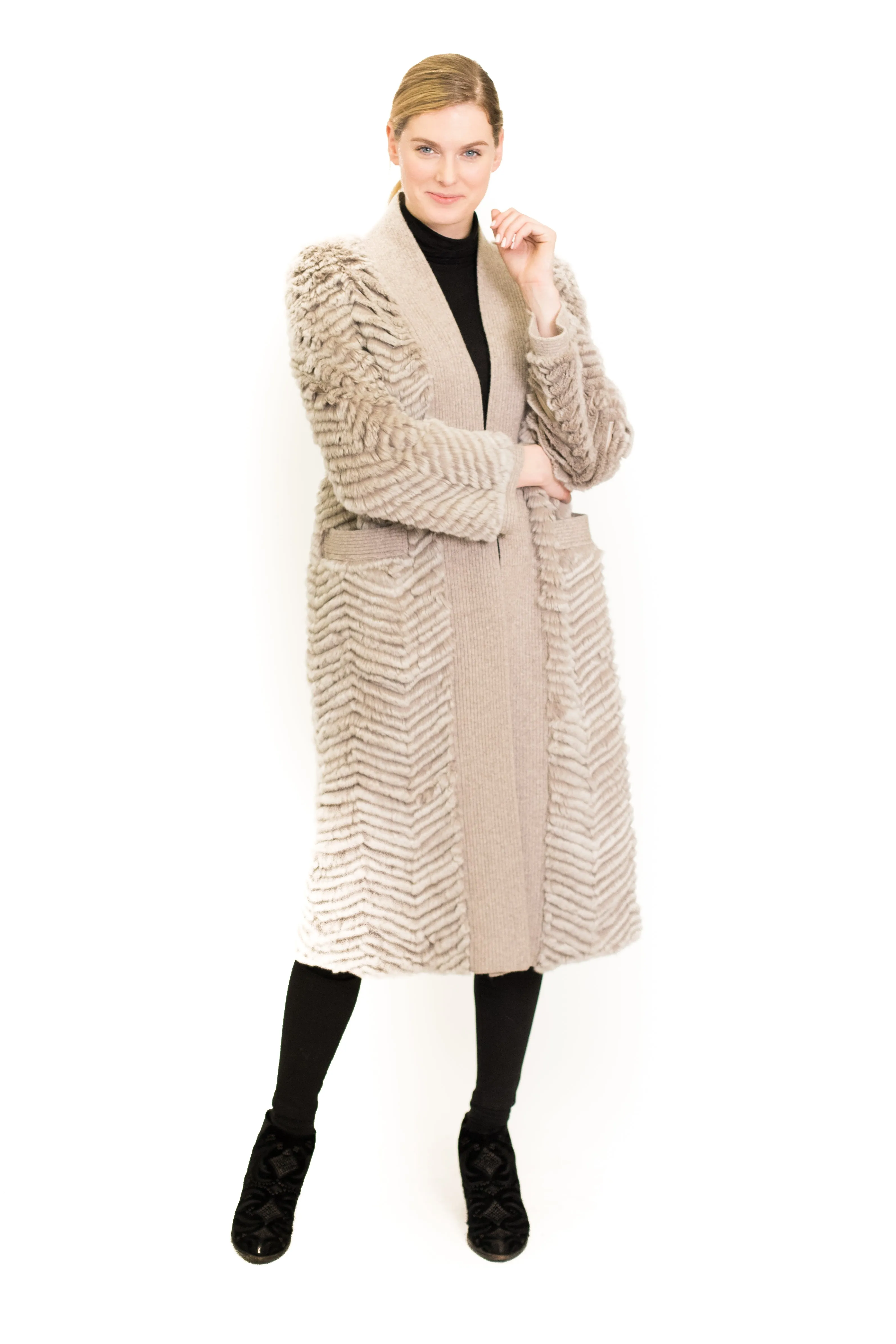 Rex Rabbit Long Cardigan