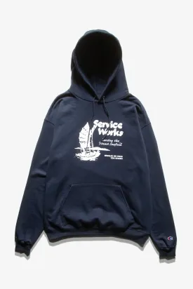 Service Works - Sail Away Hoodie - Navy