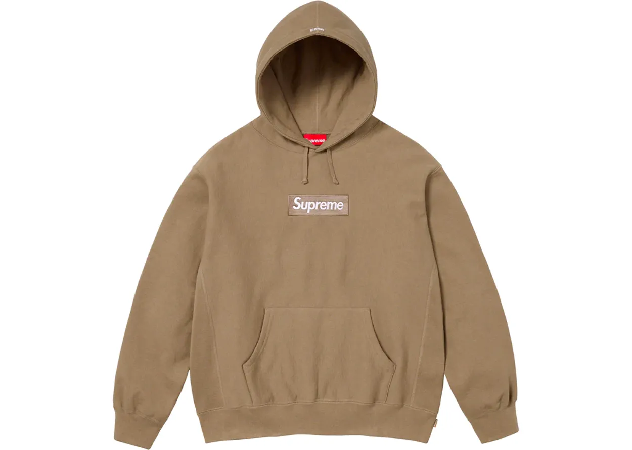 Supreme Box Logo Hooded Sweatshirt (Dark Sand) (FW23)