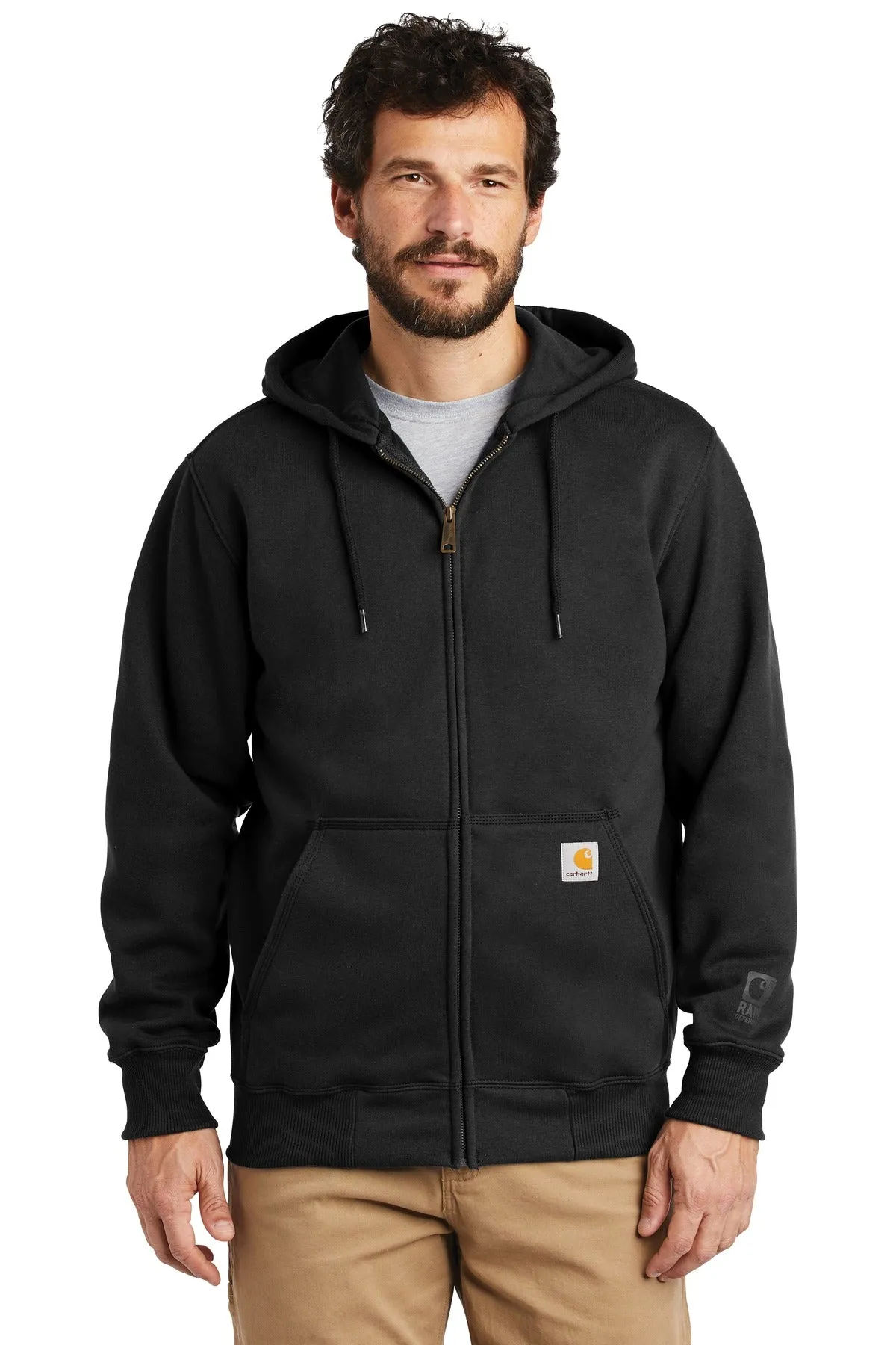 Team Elmer's Carhartt Rain Defender Paxton Heavyweight Hooded Zip-Front Sweatshirt