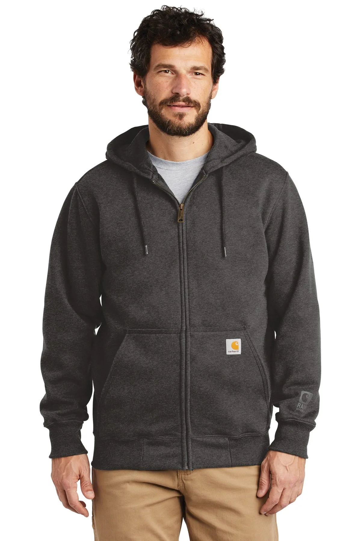 Team Elmer's Carhartt Rain Defender Paxton Heavyweight Hooded Zip-Front Sweatshirt