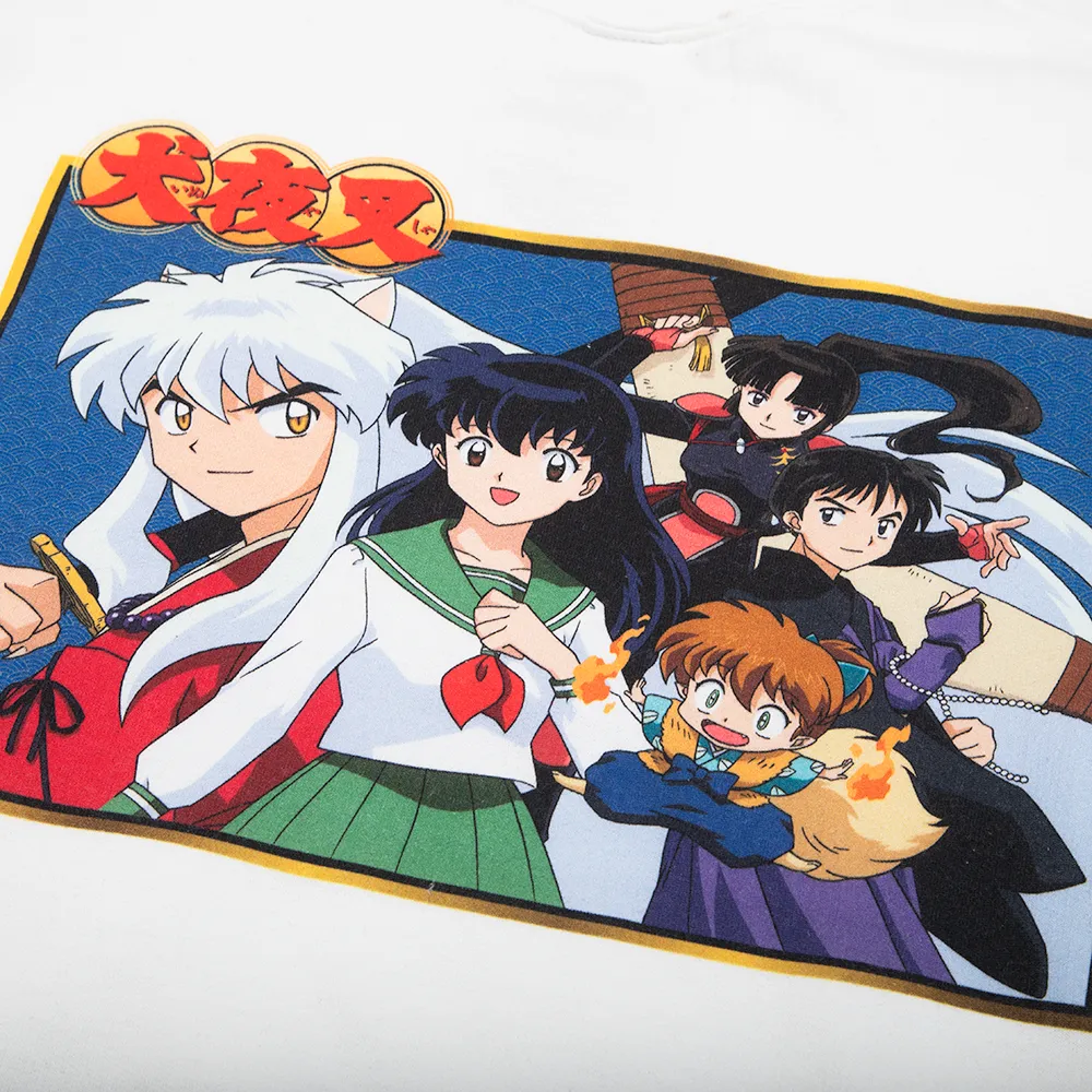 Team Inuyasha White Crew Neck Sweatshirt