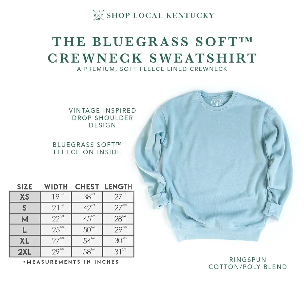 The Lake Cumberland Bluegrass Soft Sweatshirt (Blossom)