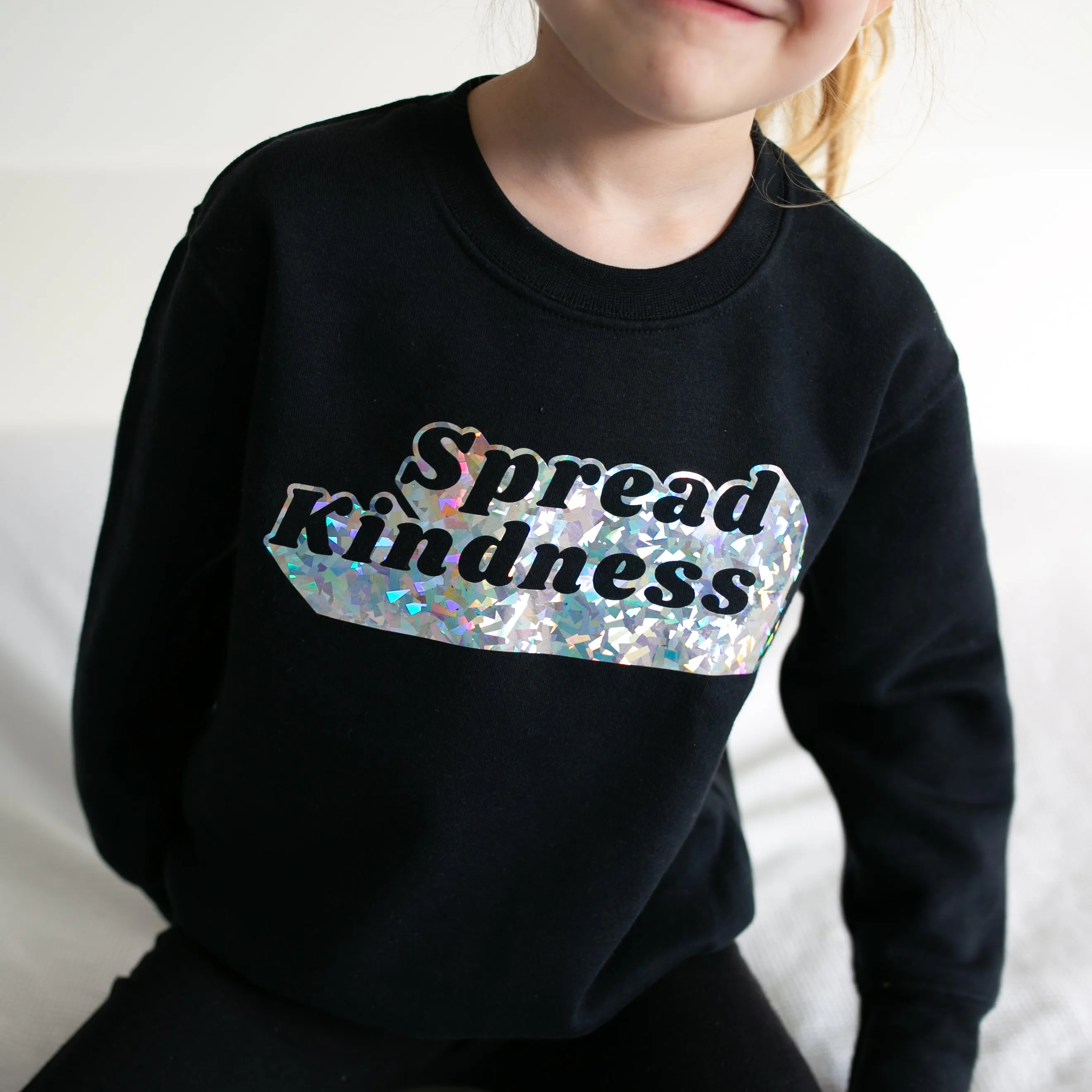 Unisex Spread Kindness Black Sweater