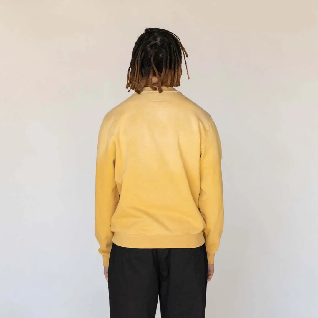 Vamp Sun Fade Pigment-Dyed Crew - Mineral Yellow