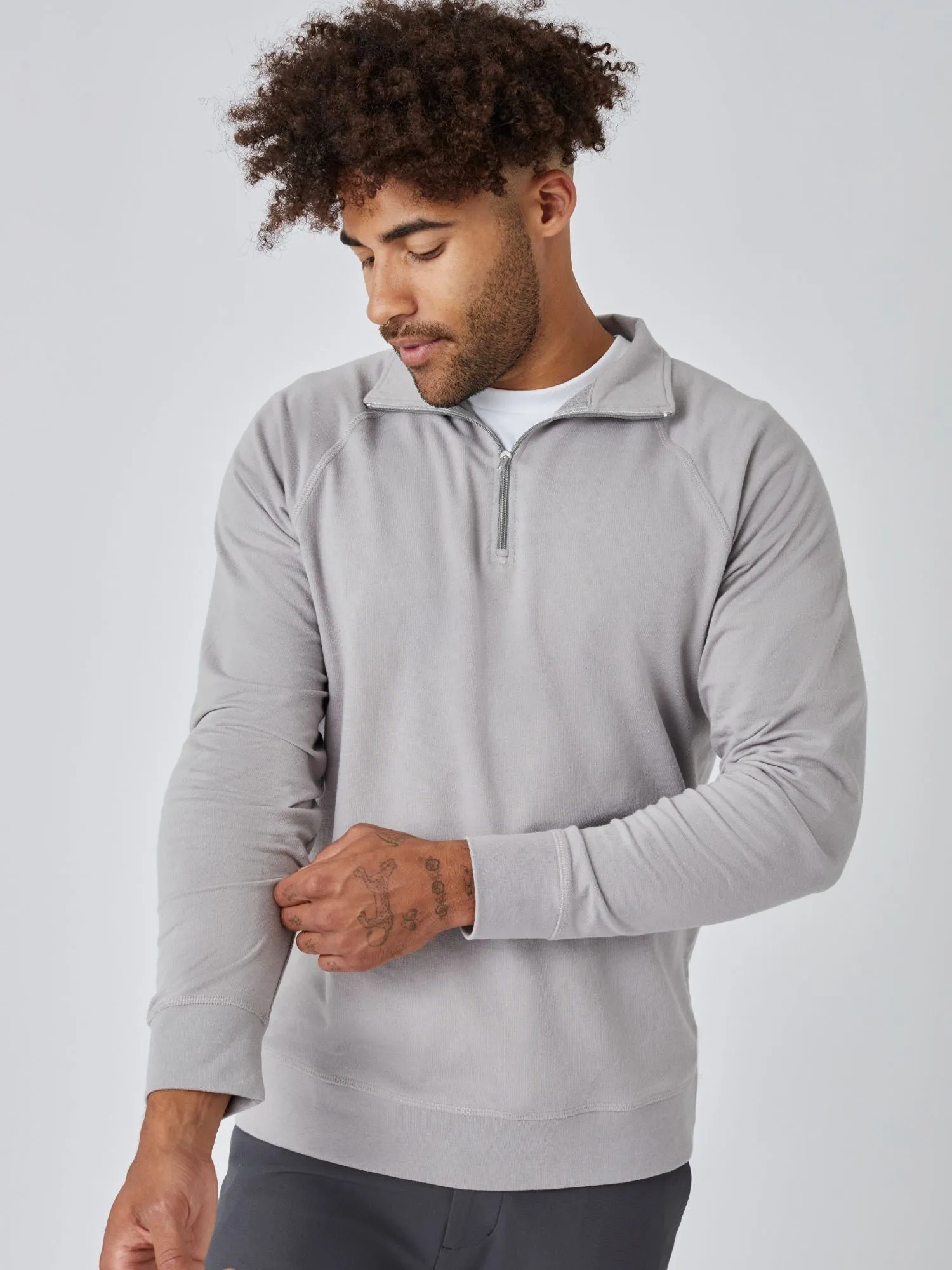 Vintage Grey Quarter Zip