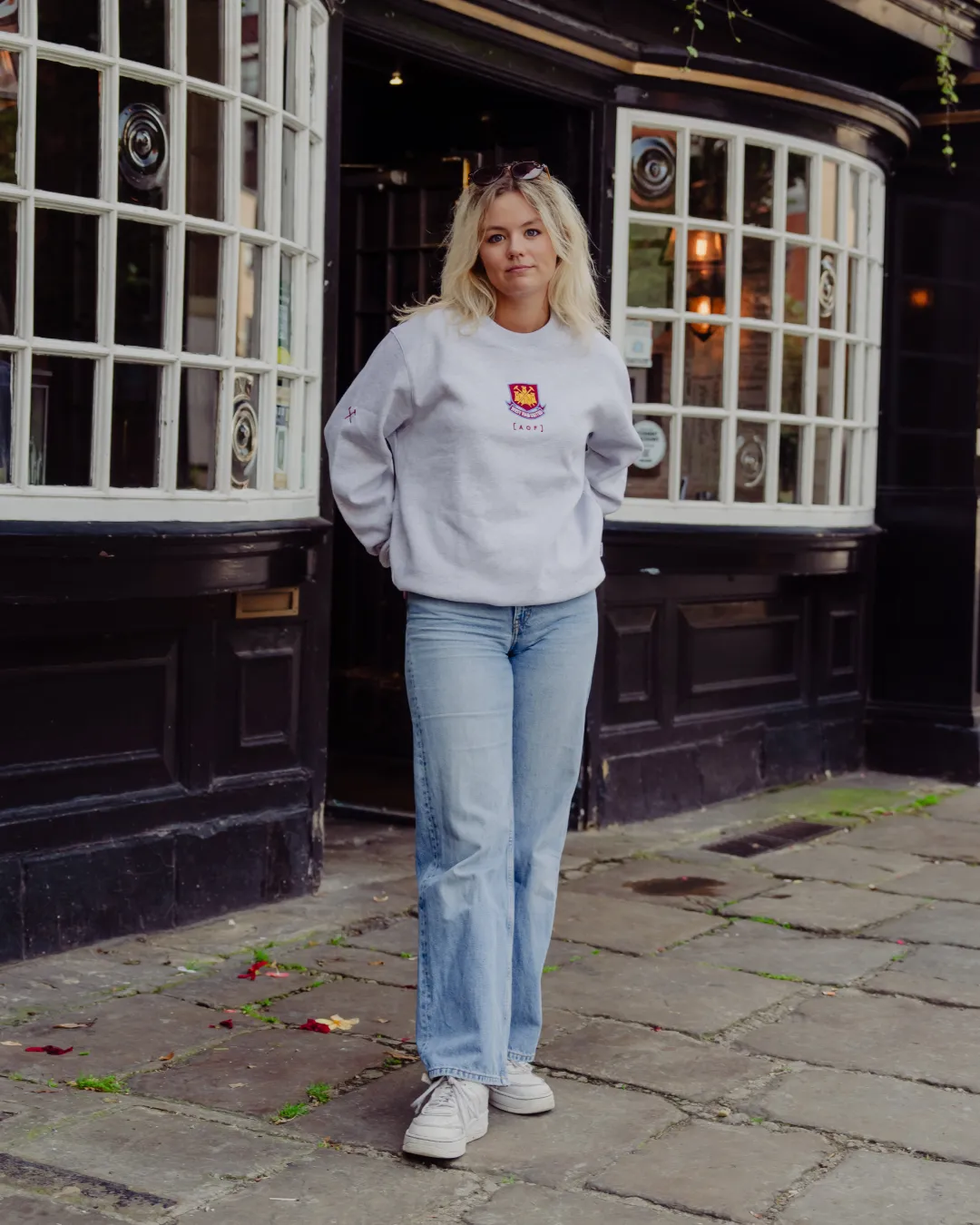 West Ham x AOF Grey Sweatshirt