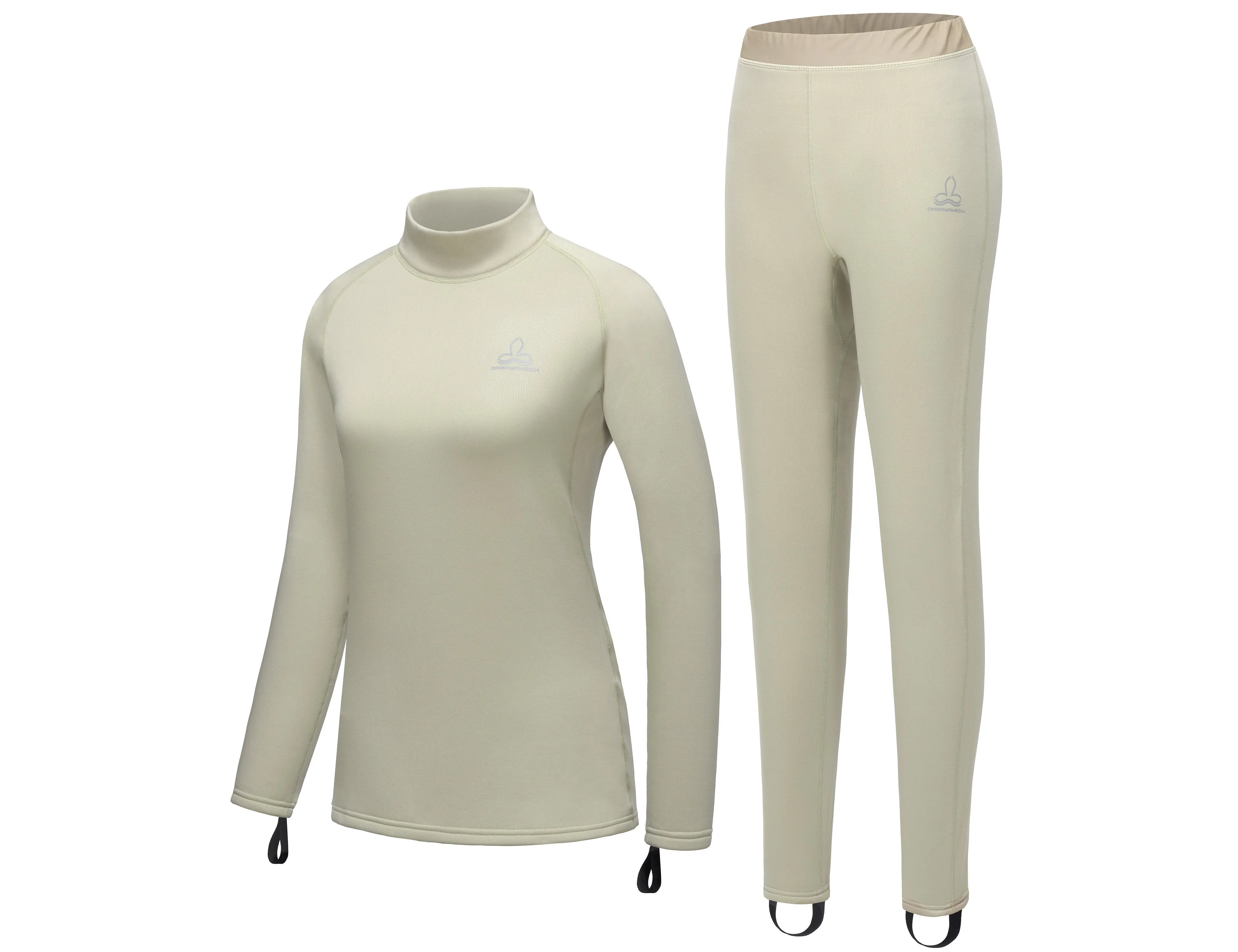 Women's Fleece Thermal Solid Color Underwear Set