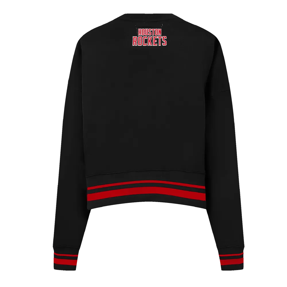 Women's Houston Rockets Pro Standard 713 Edition Rib Crewneck Sweatshirt