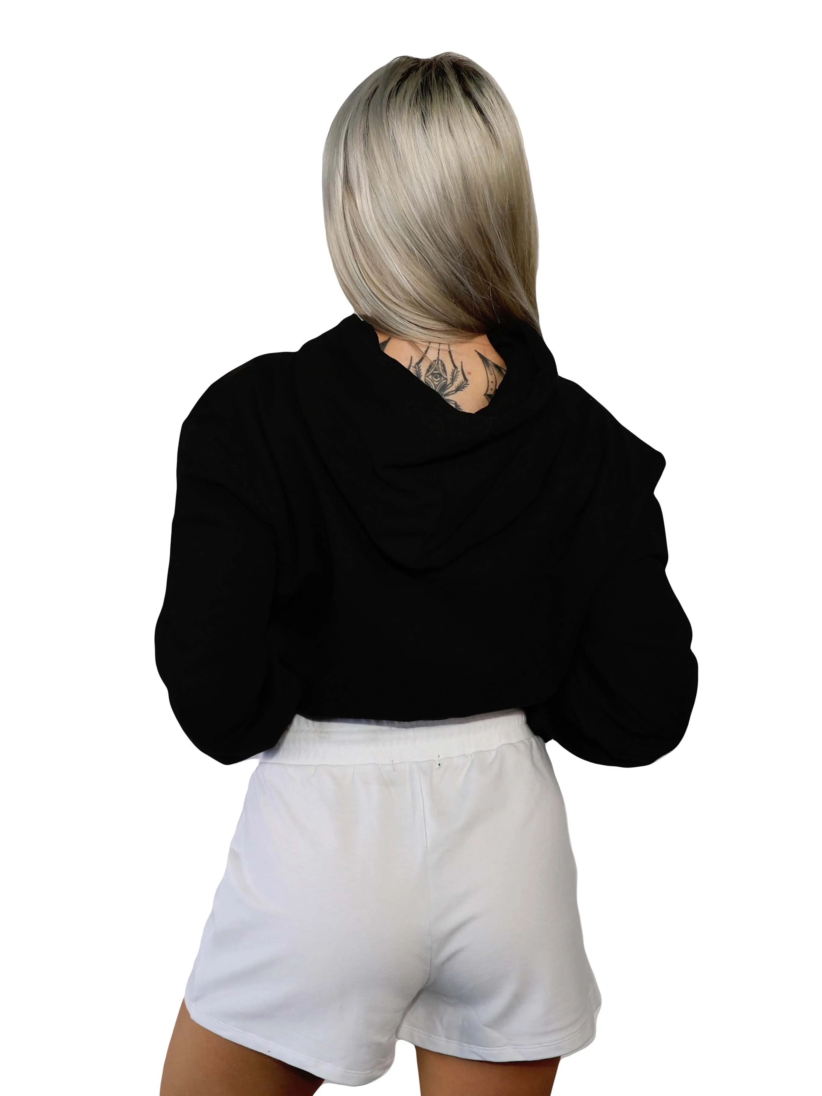 Women's Inked Logo Crop Hoodie