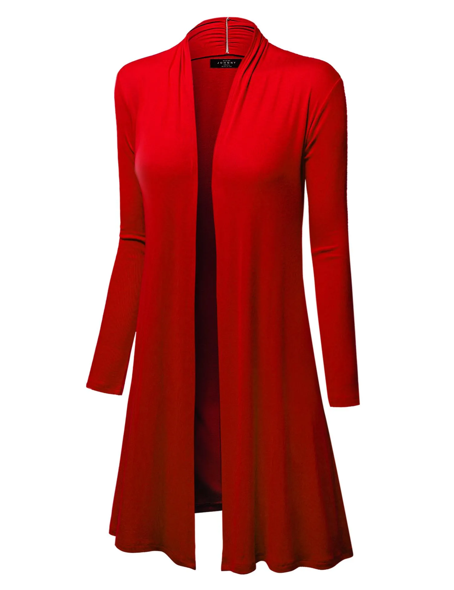 Women's Long Sleeve Open Front Long Cardigan