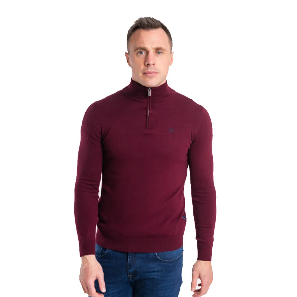 XV Kings Half Zip Sweatshirt - Petersham Cabernet