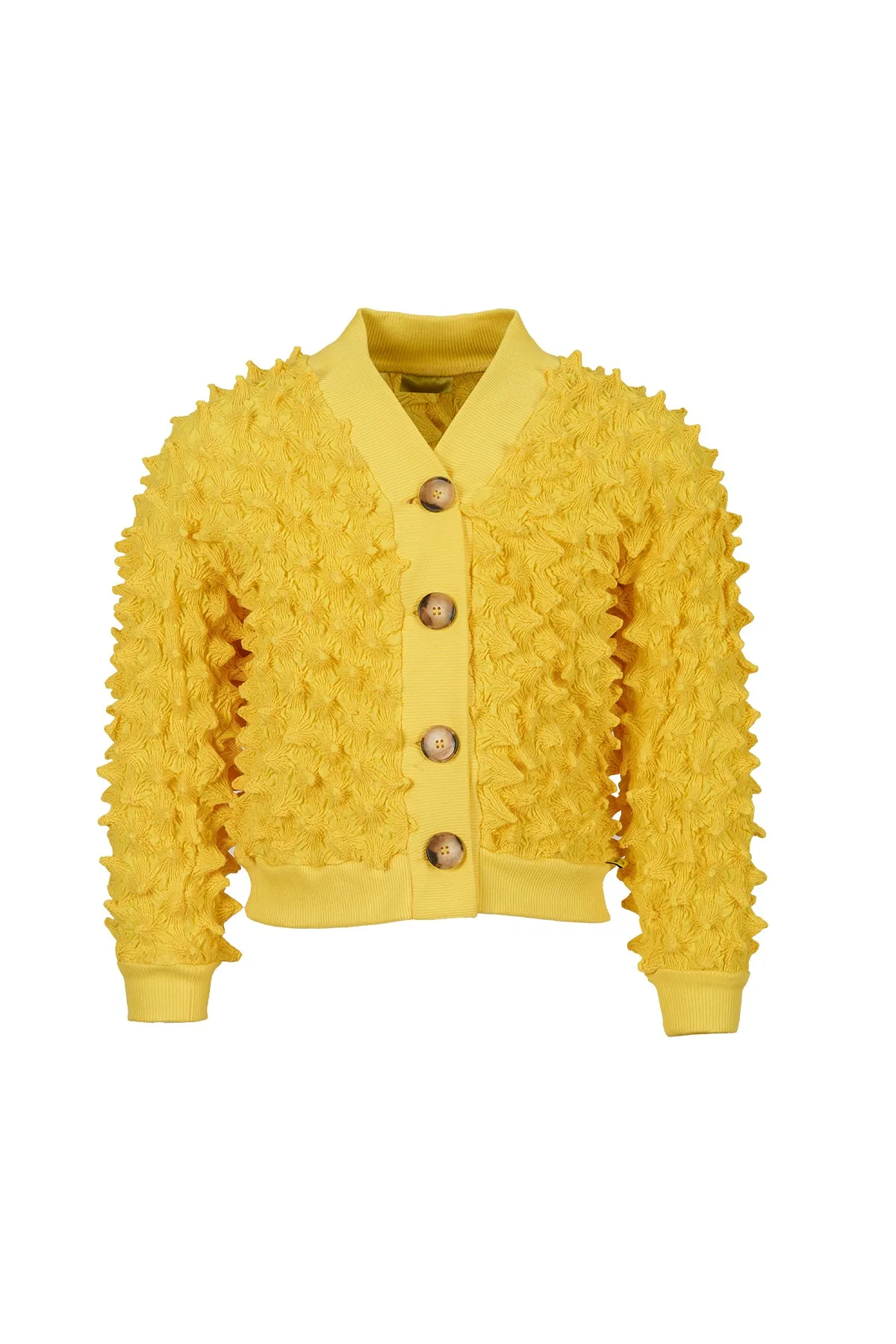 YELLOW SPIKE CARDIGAN