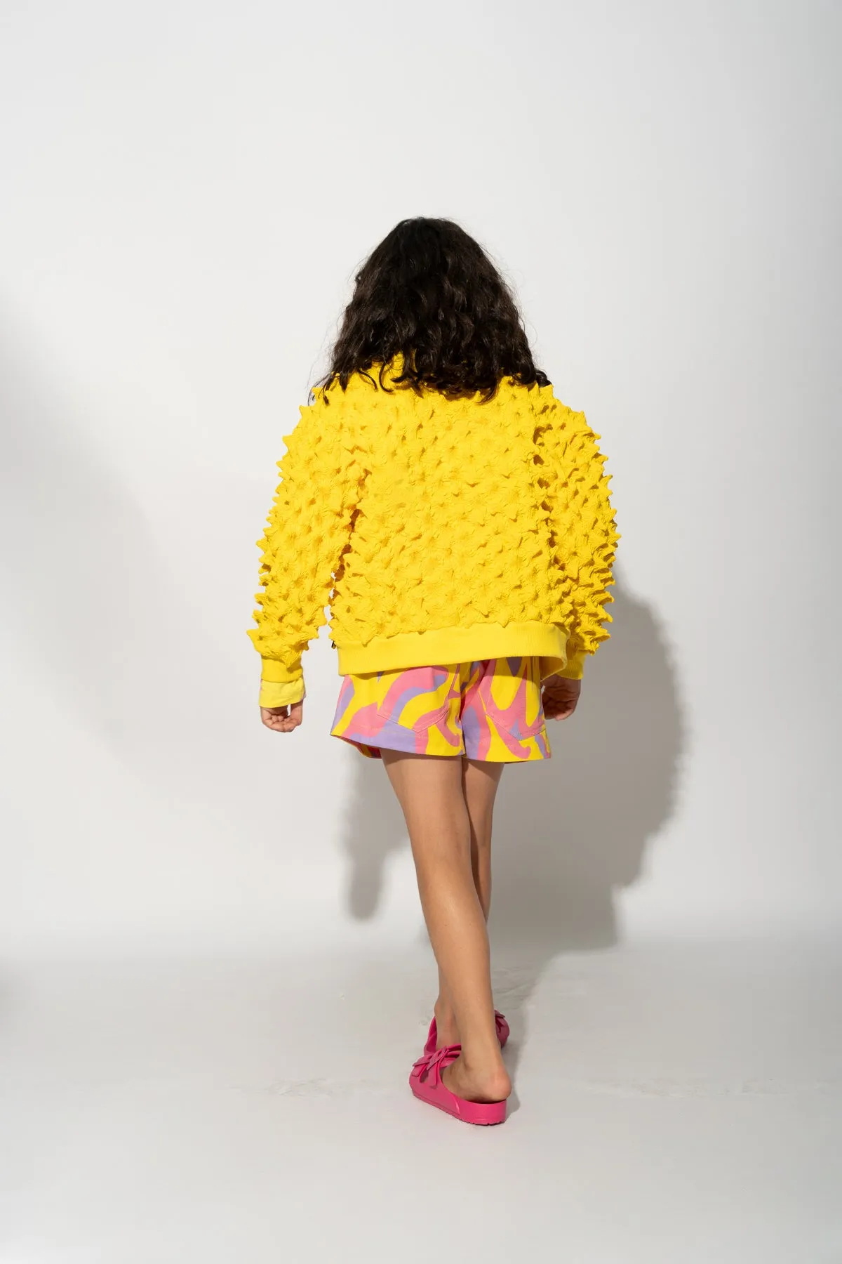 YELLOW SPIKE CARDIGAN