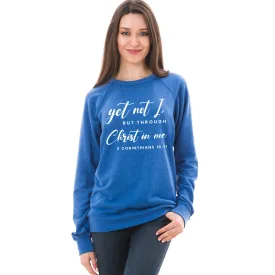 Yet Not I, But Through Christ In Me Lightweight Terry Raglan