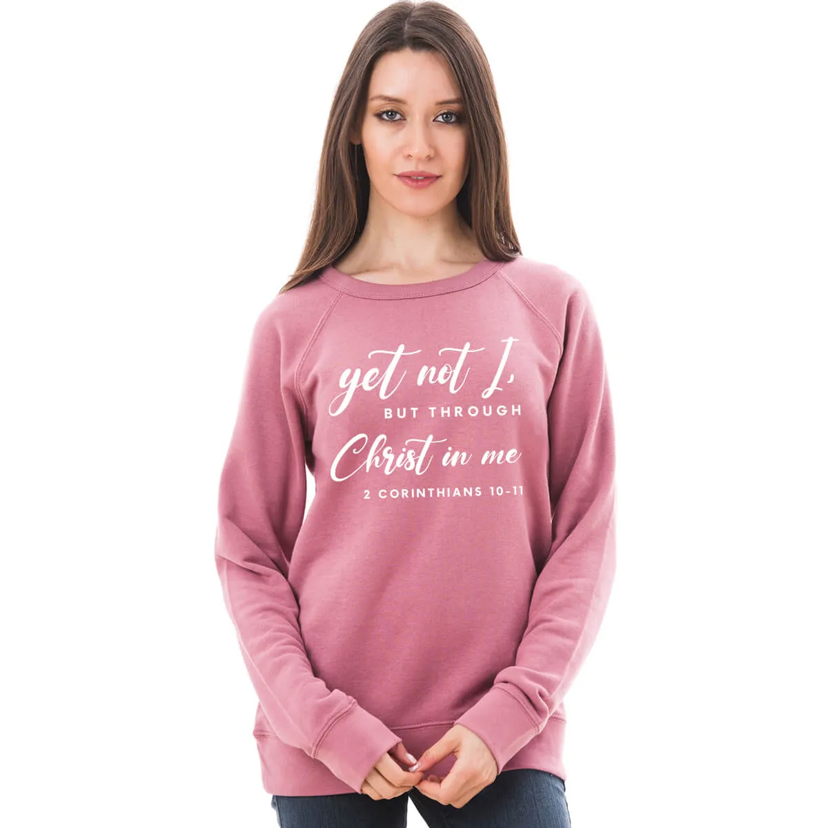 Yet Not I, But Through Christ In Me Lightweight Terry Raglan