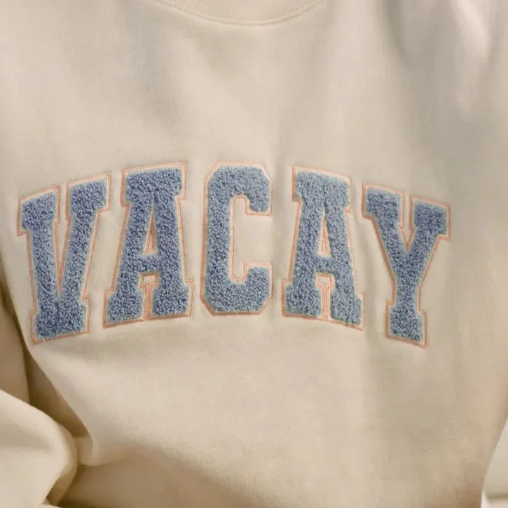 Z Supply Oversized Vacay Sweatshirt (Cloud)